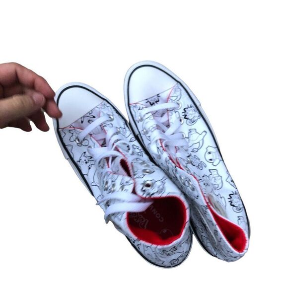 BRAND New Limited Edition Pokémon X Converse Poke Ball All Star High Size 10 - Picture 7 of 13